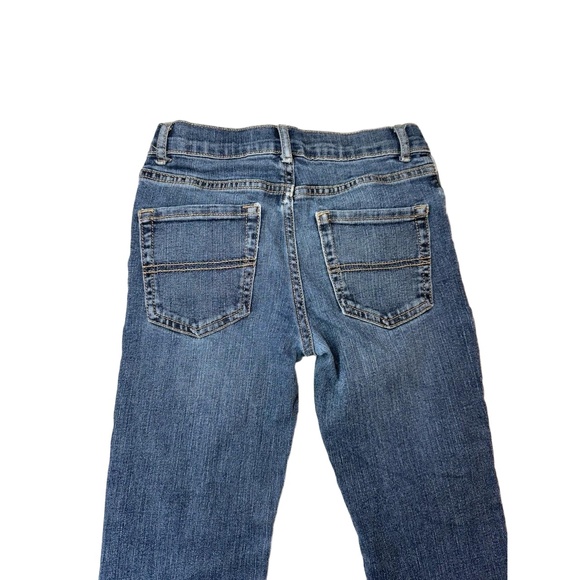 Place Jeans Kids 8 Blue Straight‎ Stretch Adjustable Waistband Denim - Picture 4 of 7